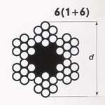 6x7 lif ozlu celik halat